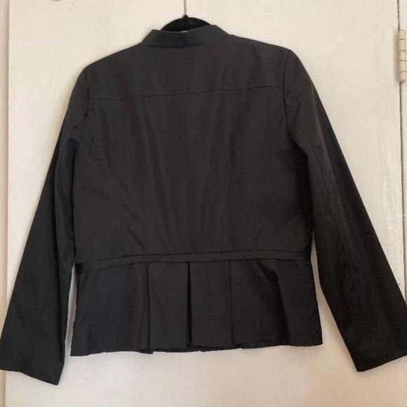 NEW Cynthia Rowley Black Fully Lined Lightweight Poliester Techno Jacket Size LP - Picture 2 of 5